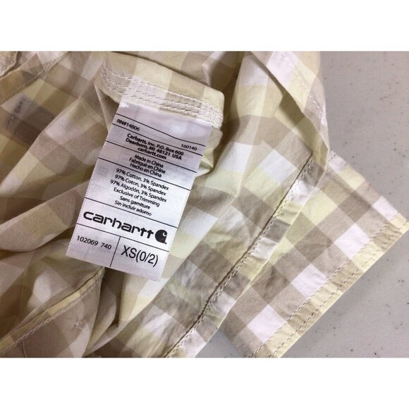Carhartt Plaid Shirt Womens XS - Picture 7 of 7